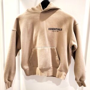 Boys Essentials Fear of God Sweatshirt, Size M(8), Color Tan